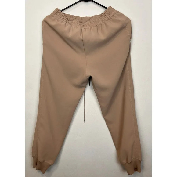 Aritzia Wilfred Buffon Crepe High Rise Jogger Pant Taupe Sz XS - Picture 6 of 13